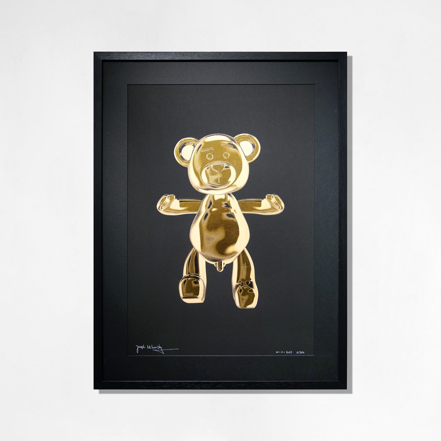 Bare Hug - The Foil Edition - Gold on Black - Fine Art Print