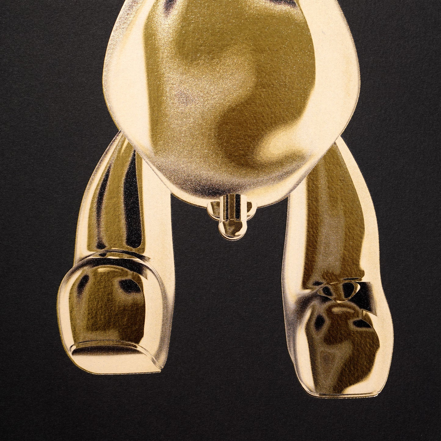 Bare Hug - The Foil Edition - Gold on Black - Fine Art Print