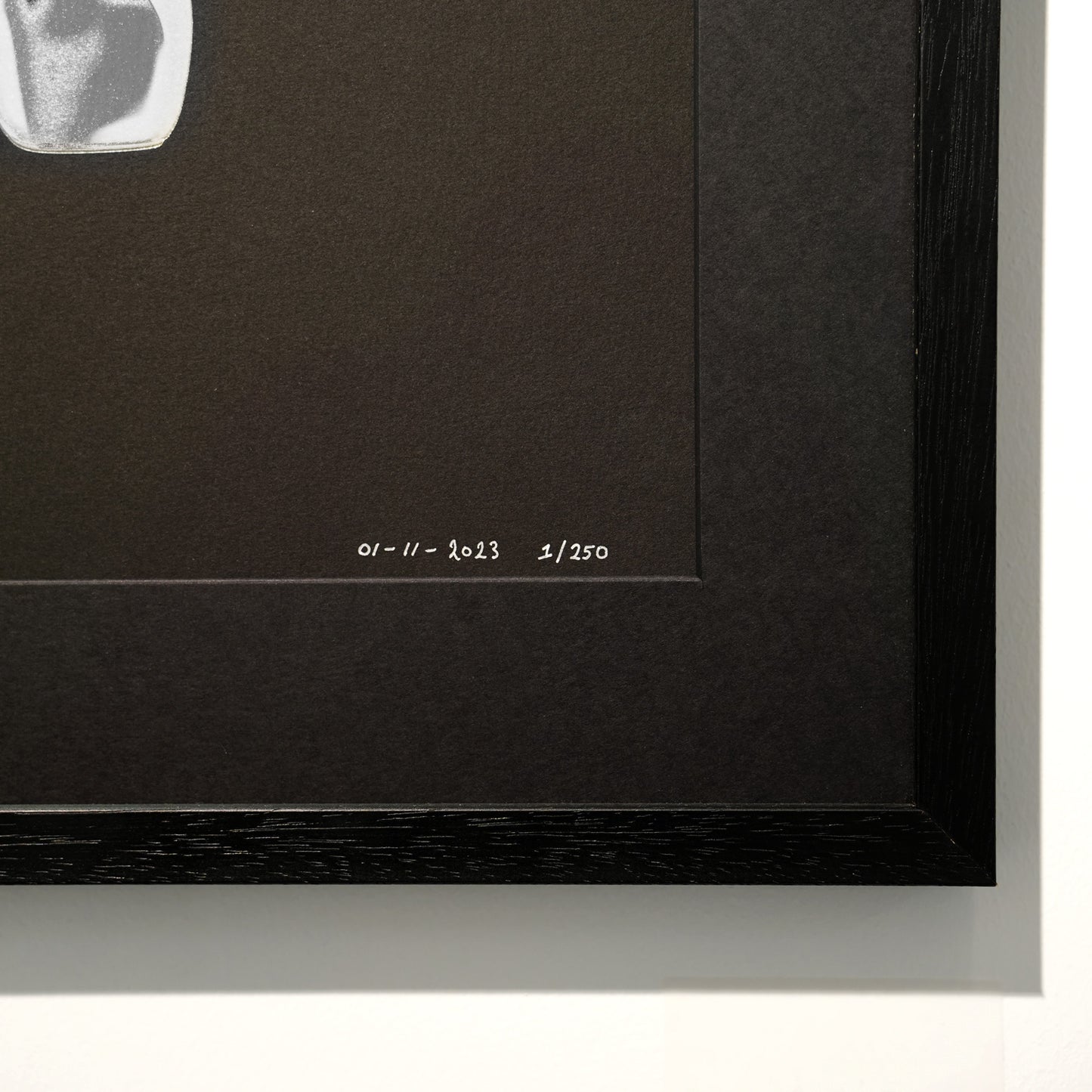 Bare Hug - The Foil Edition - Silver on Black - Fine Art Print