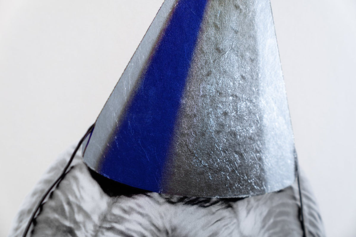 Big Bang (edition, black/silver leaf, blue), 2022