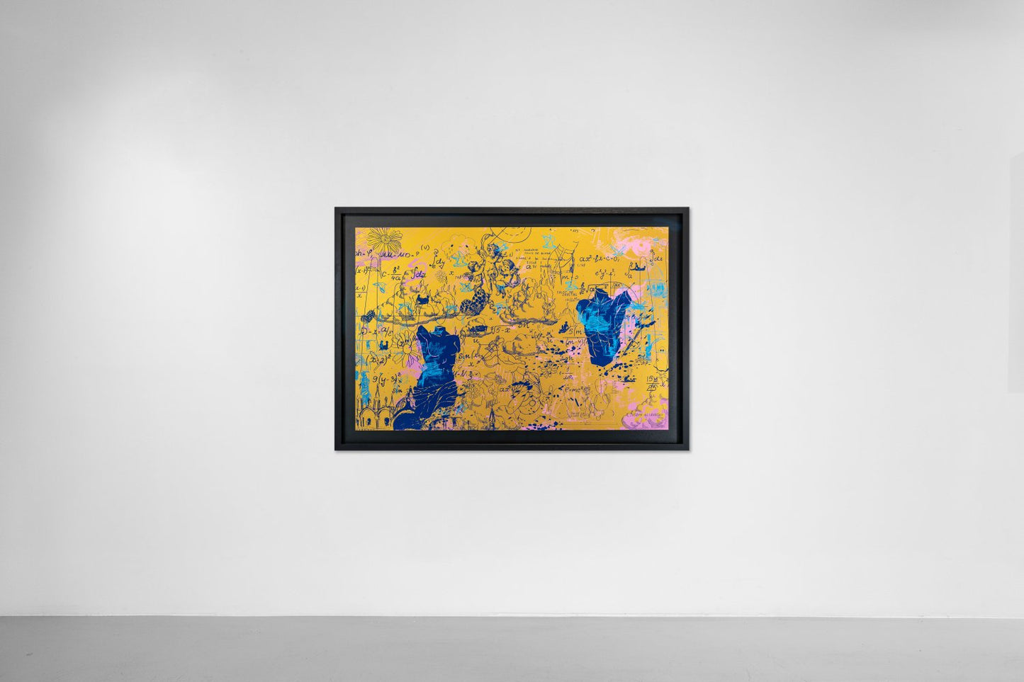 Clouds on Fire (edition, gold, blue, pink), 2022