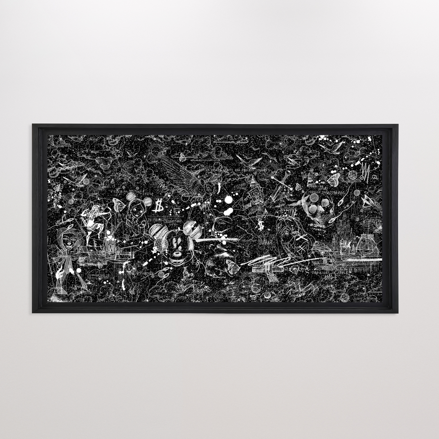 Over the Rainbow (black/white, diamond dust)
