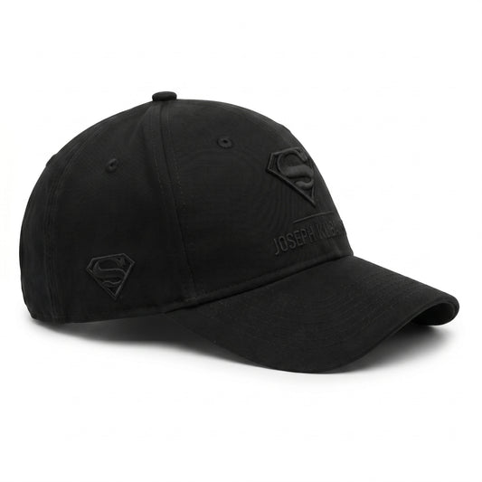 Black Baseball Cap Lockup Logo (Superman x Joseph Klibansky)
