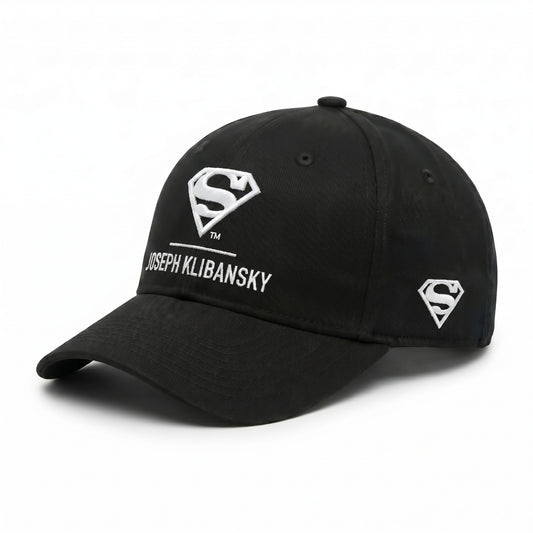 Black Baseball Cap Lockup Logo (Superman x Joseph Klibansky)
