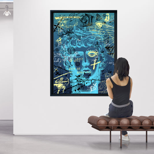 Never Ending Love (blue) - Museum size Diamond dust