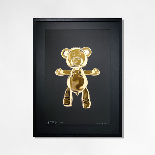 Bare Hug - The Foil Edition - Gold on Black - Fine Art Print