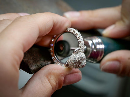 Bare Hug - Ring, Diamonds, Pavé