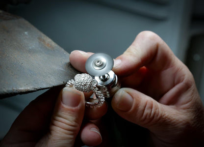 Bare Hug - Ring, Diamonds, Pavé