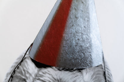 Big Bang (edition, black/silver leaf, red), 2022