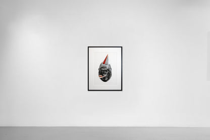 Big Bang (edition, black/silver leaf, red), 2022