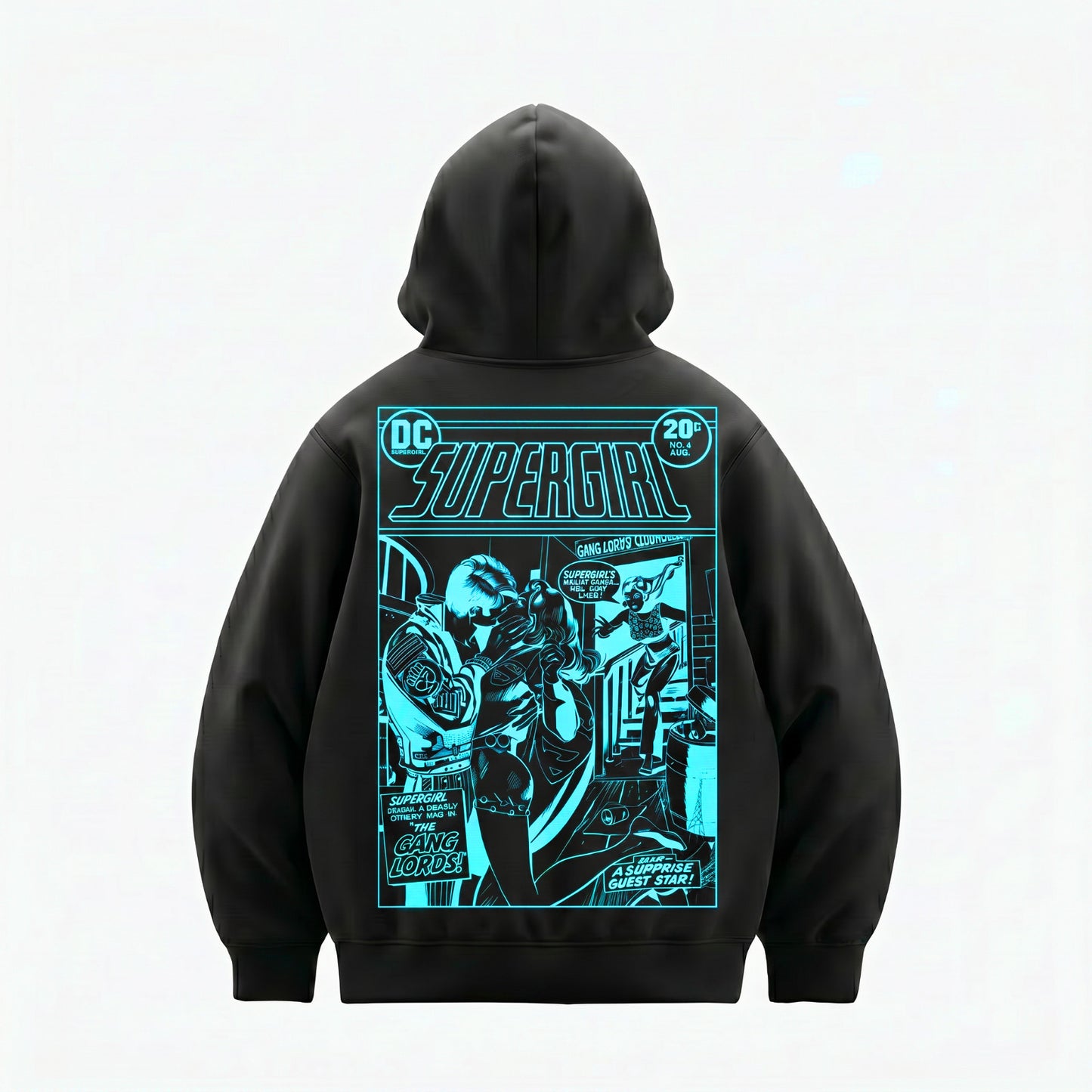 Supergirl Kiss (Superman x Joseph Klibansky) Hoodie Black