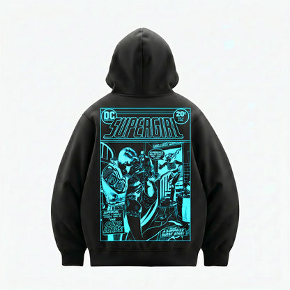 Supergirl Kiss (Superman x Joseph Klibansky) Hoodie Black