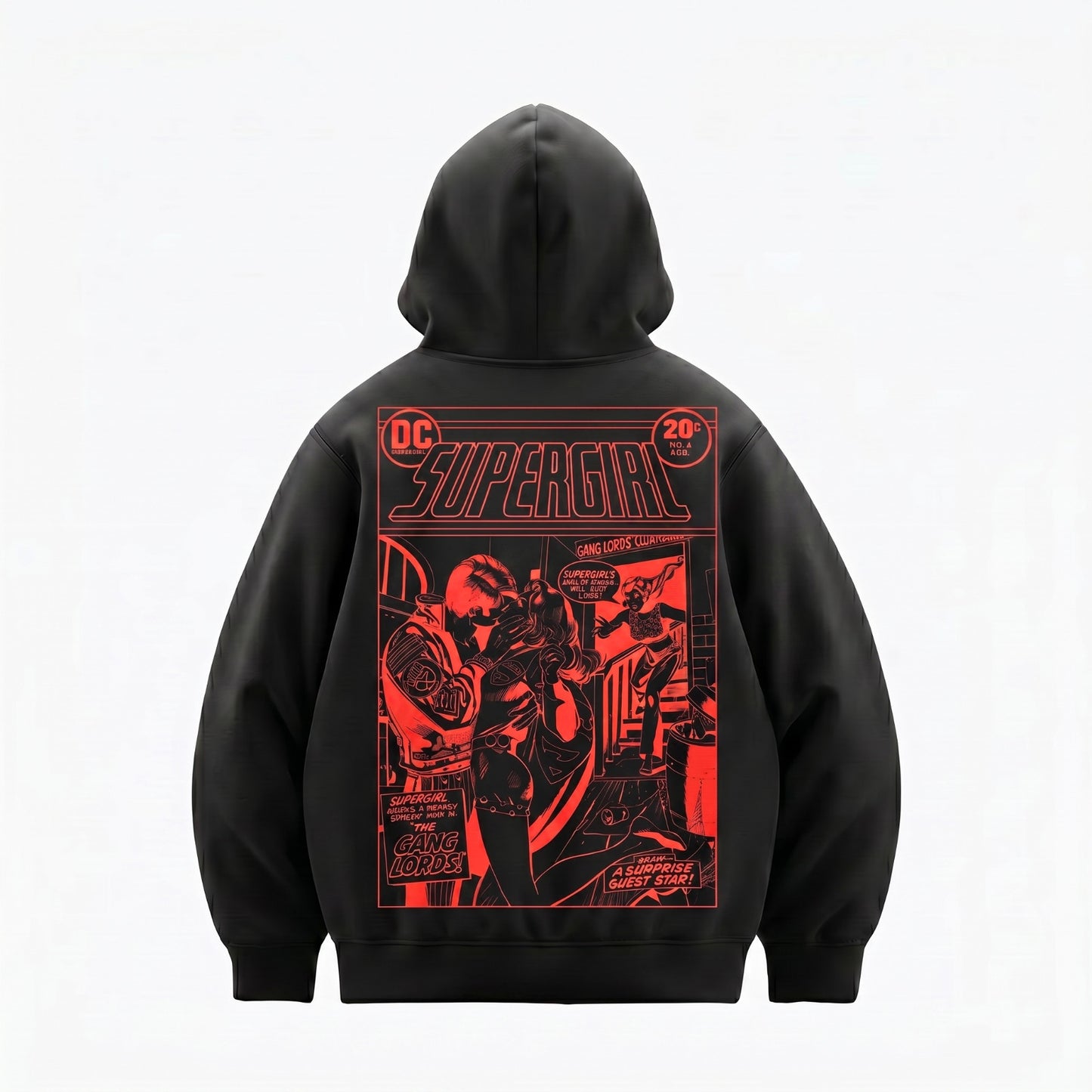 Supergirl Kiss (Superman x Joseph Klibansky) Hoodie Black