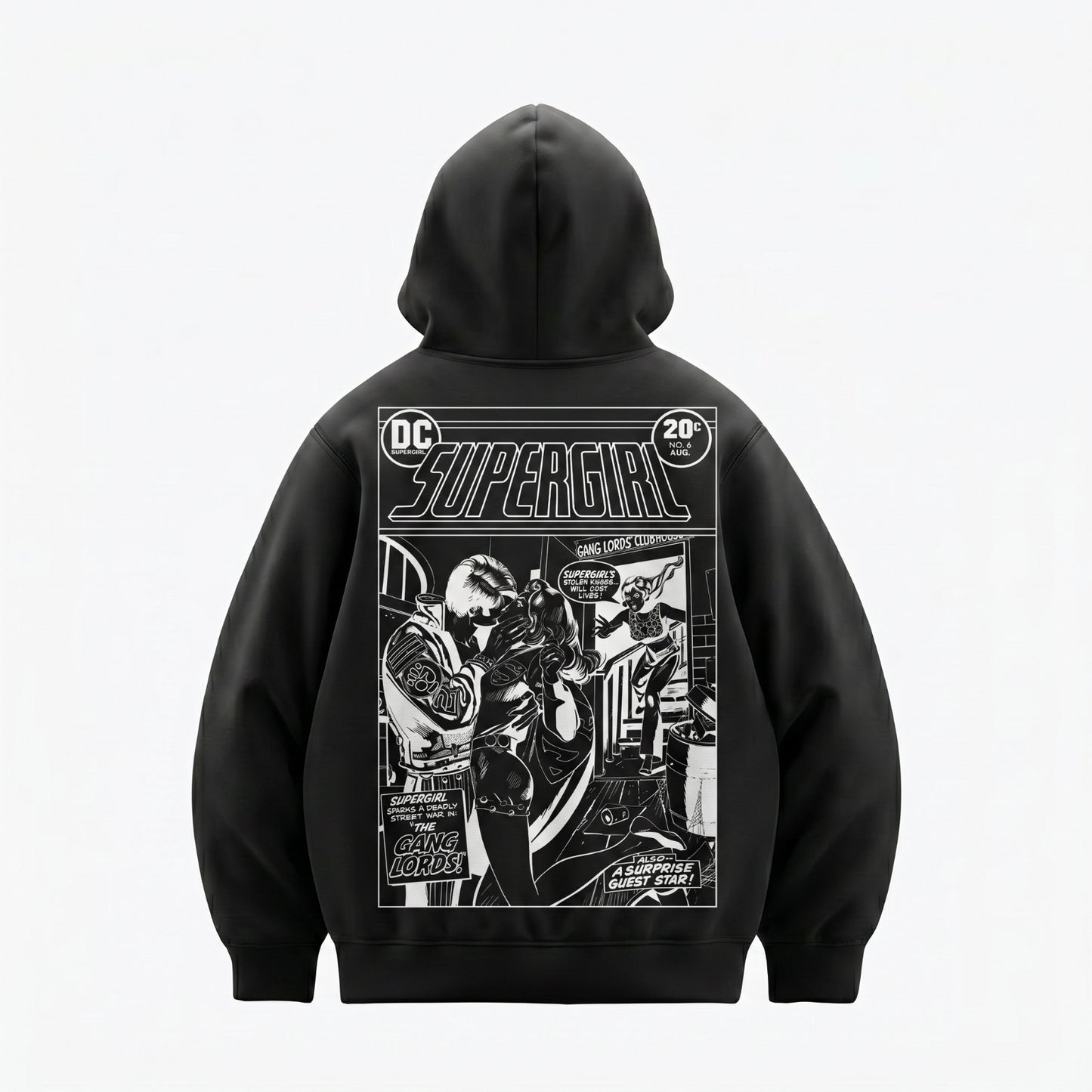 Supergirl Kiss (Superman x Joseph Klibansky) Hoodie Black