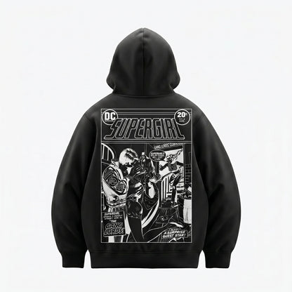 Supergirl Kiss (Superman x Joseph Klibansky) Hoodie Black