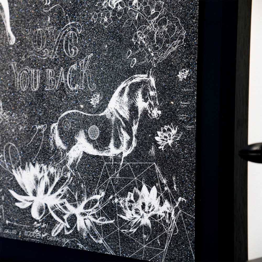 Love You Back (black/white, diamond dust)