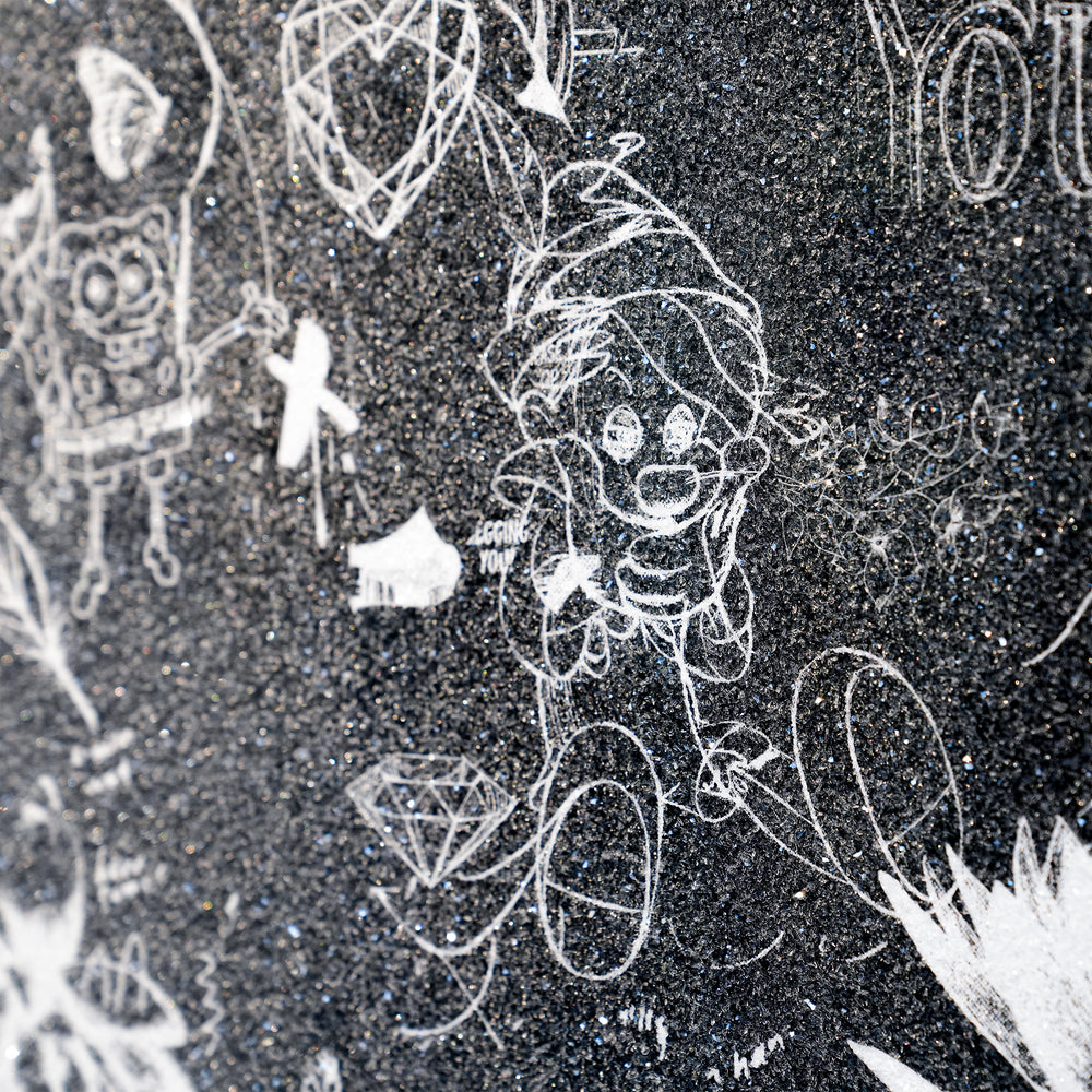 Love You Back (black/white, diamond dust)