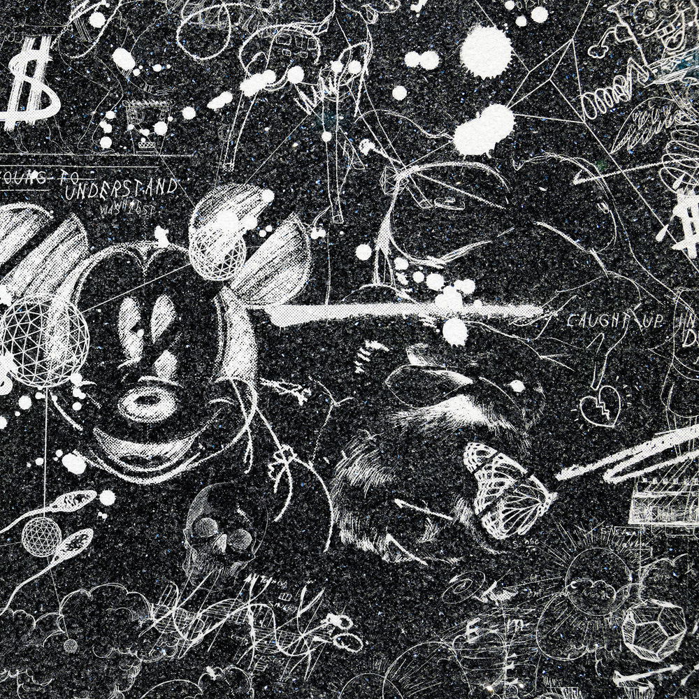 Over the Rainbow (black/white, diamond dust)