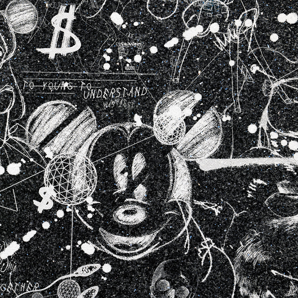 Over the Rainbow (black/white, diamond dust)