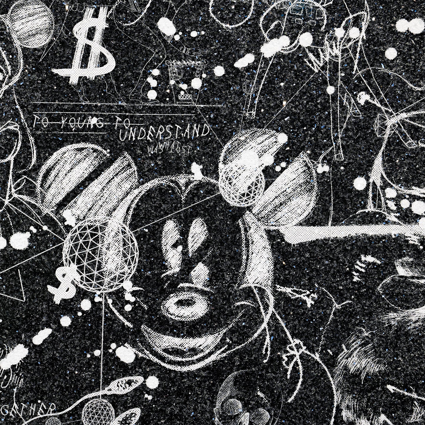 Over the Rainbow (black/white, diamond dust)