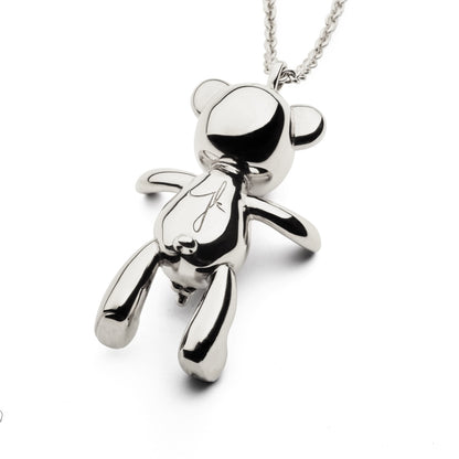 White Gold - Bare Hug Necklace - Large (40 mm)