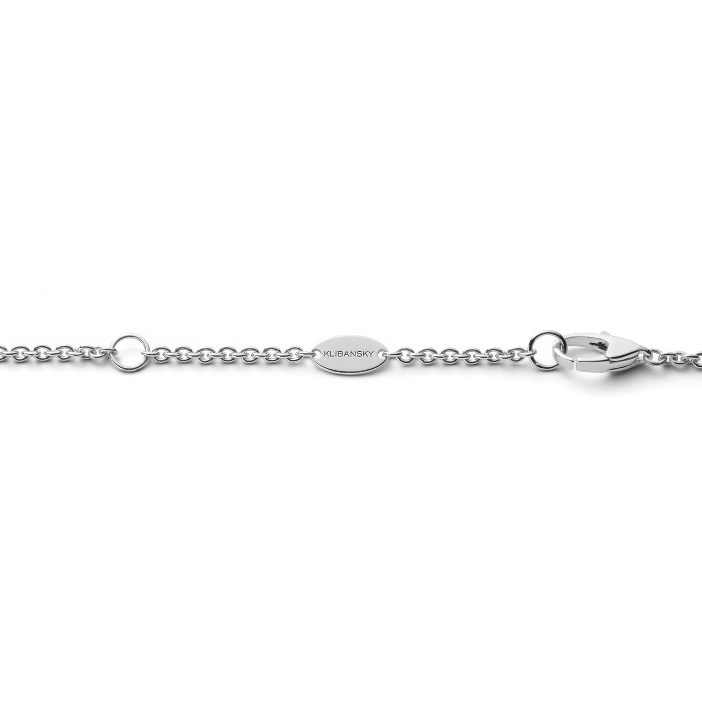 White Gold - Bare Hug Necklace - Large (40 mm)