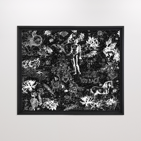 Love You Back (black/white, diamond dust)