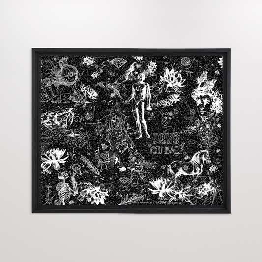 Love You Back (black/white, diamond dust)