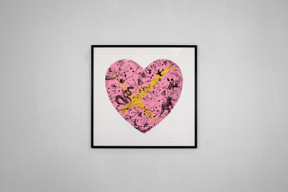 She Came To Break Hearts (edition, pink/black, gold splash), 2020