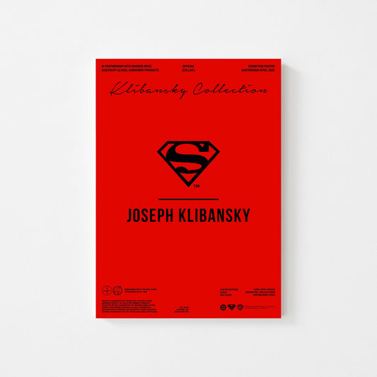Lockup Logo Red (Superman x Joseph Klibansky) hand-signed art poster (no frame)