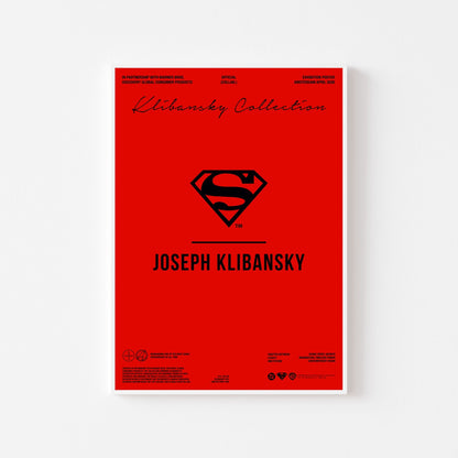 Lockup Logo Red (Superman x Joseph Klibansky) hand-signed art poster (no frame)
