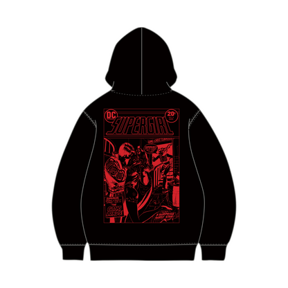 Supergirl Kiss (Superman x Joseph Klibansky) Hoodie Black