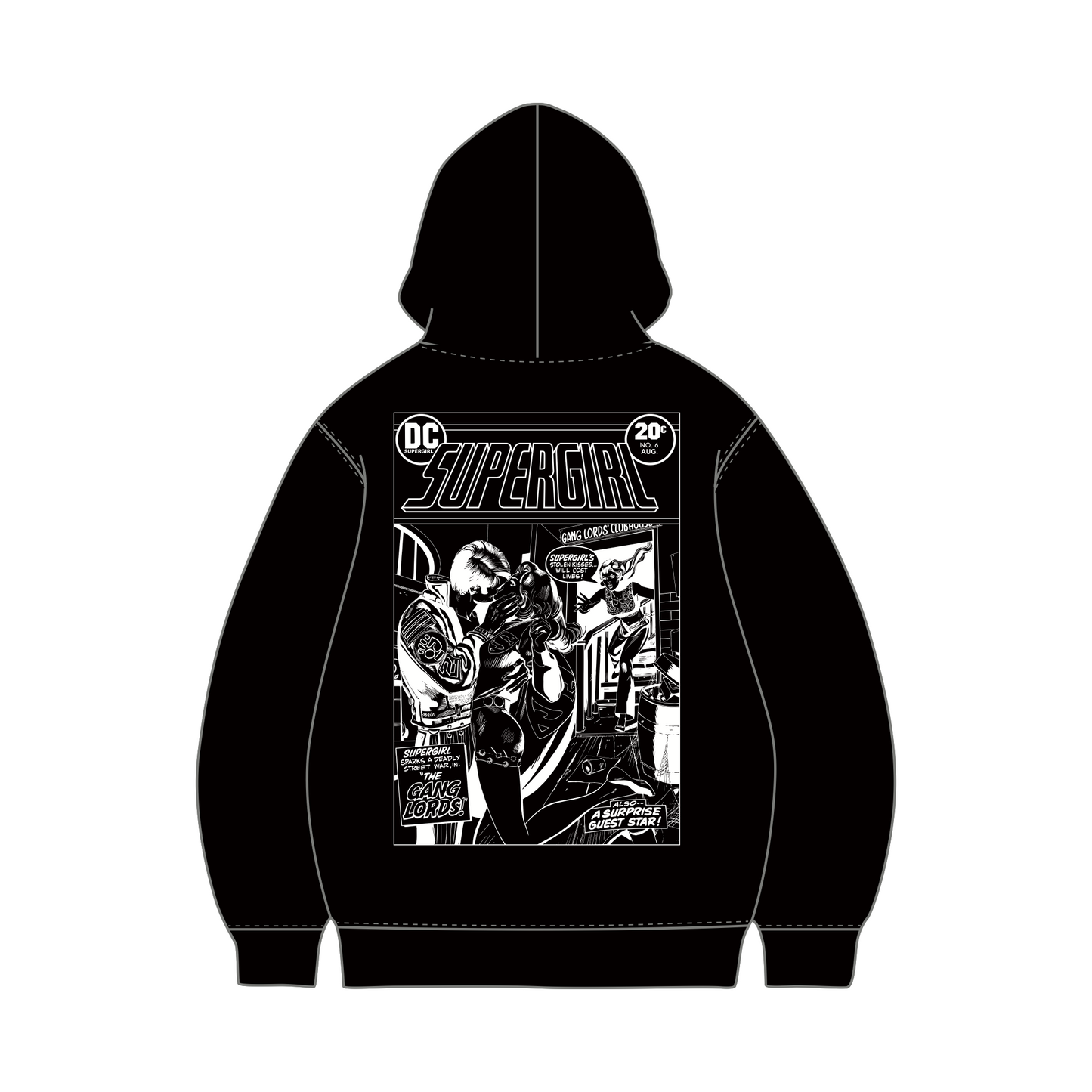 Supergirl Kiss (Superman x Joseph Klibansky) Hoodie Black