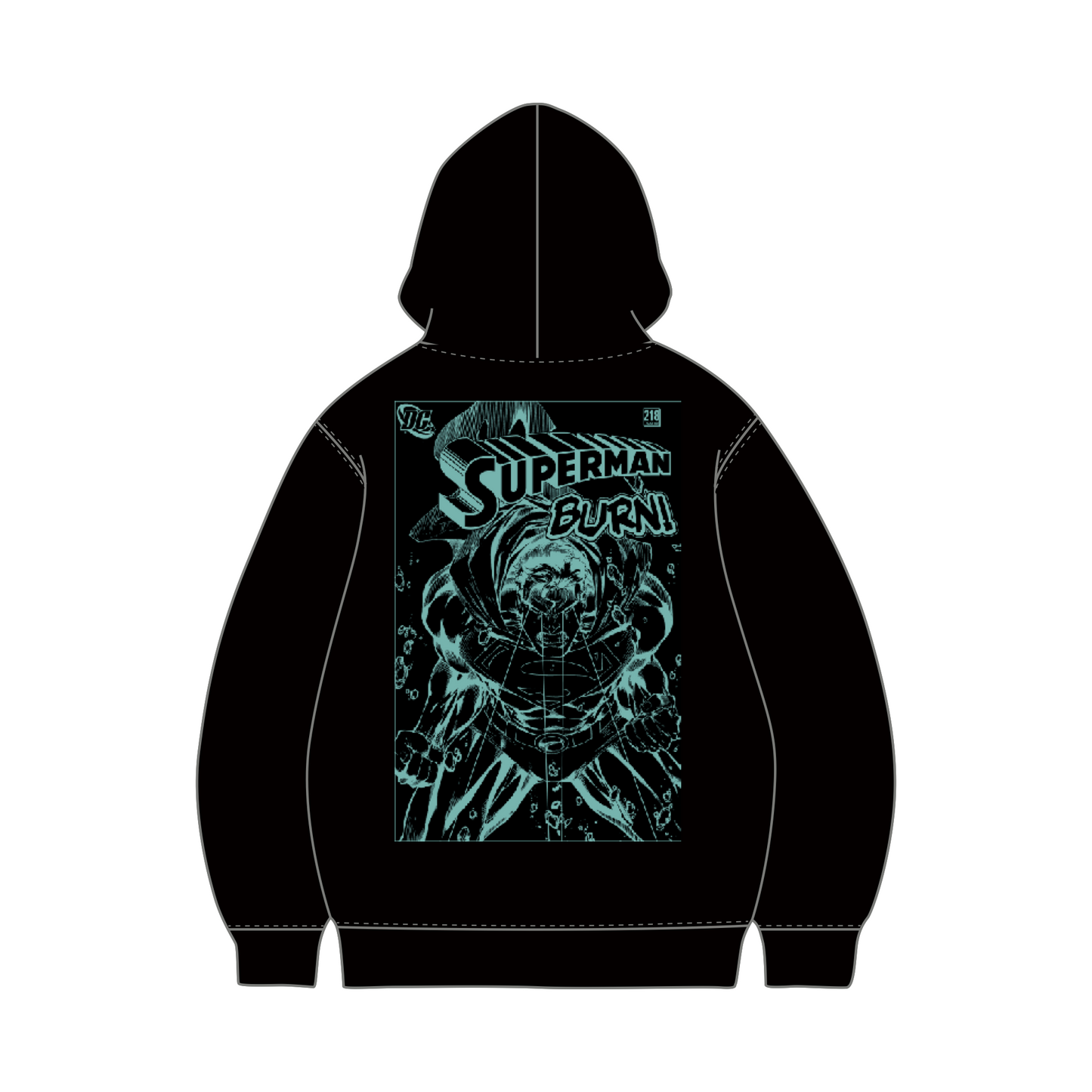 Superman Burn (Superman x Joseph Klibansky) Hoodie Black