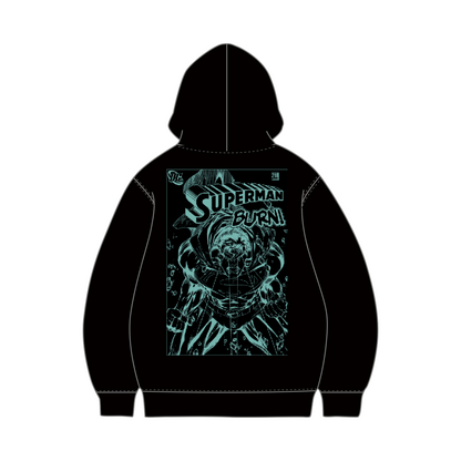 Superman Burn (Superman x Joseph Klibansky) Hoodie Black