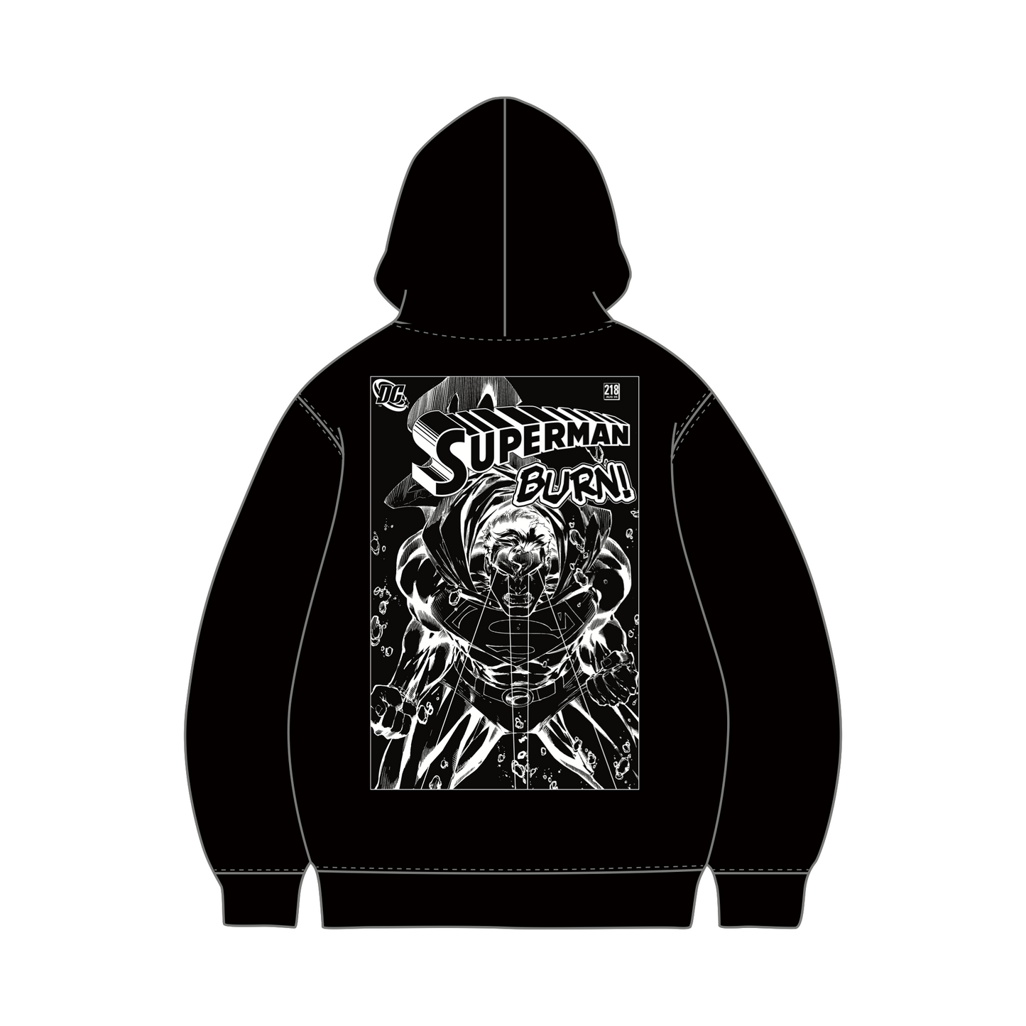 Superman Burn (Superman x Joseph Klibansky) Hoodie Black