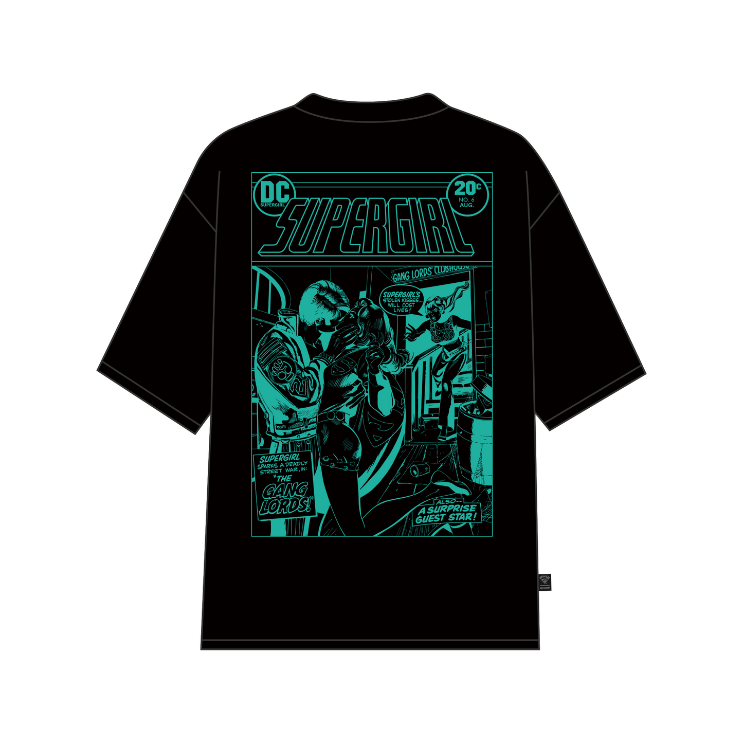 Supergirl Kiss (Superman x Joseph Klibansky) T-Shirt Black