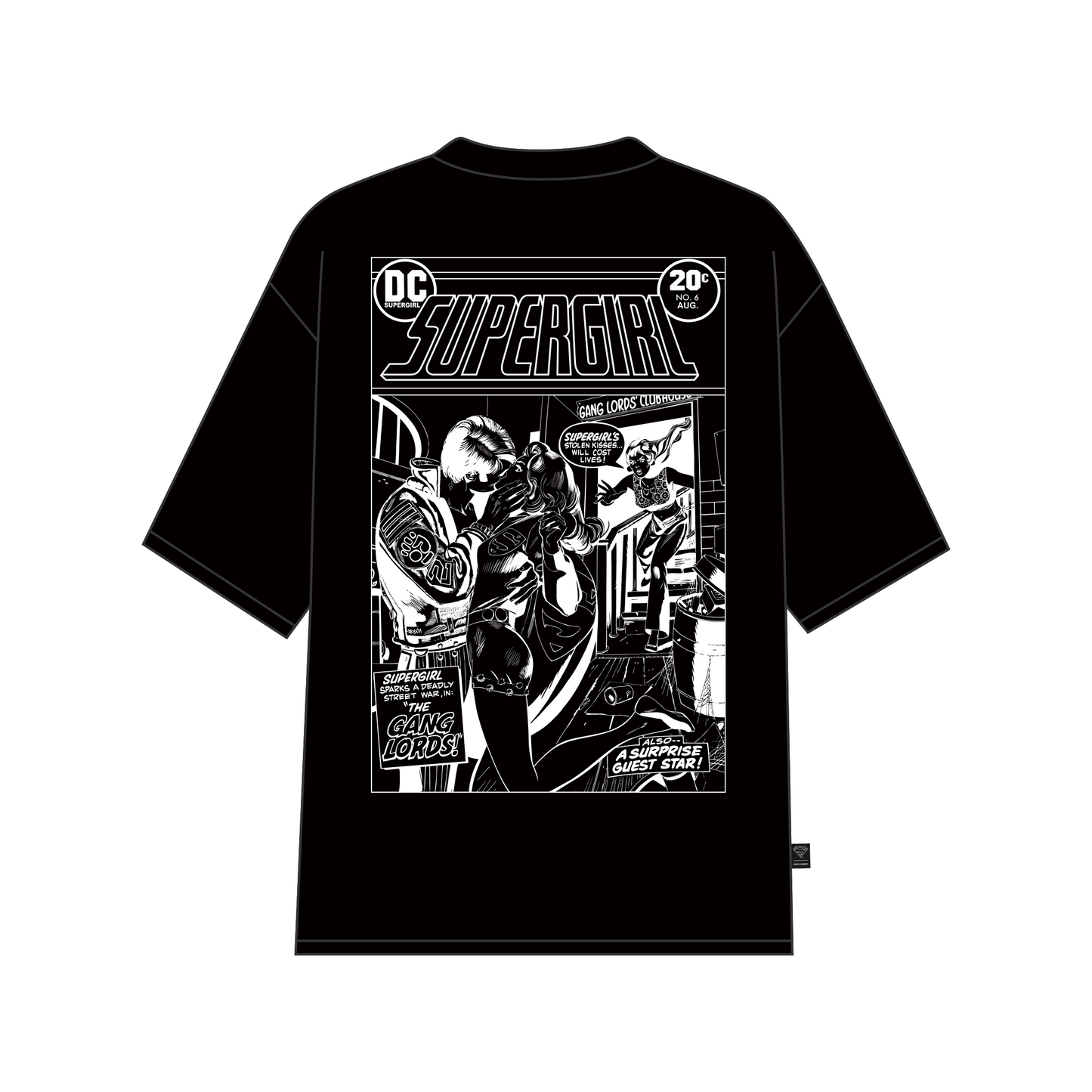 Supergirl Kiss (Superman x Joseph Klibansky) T-Shirt Black