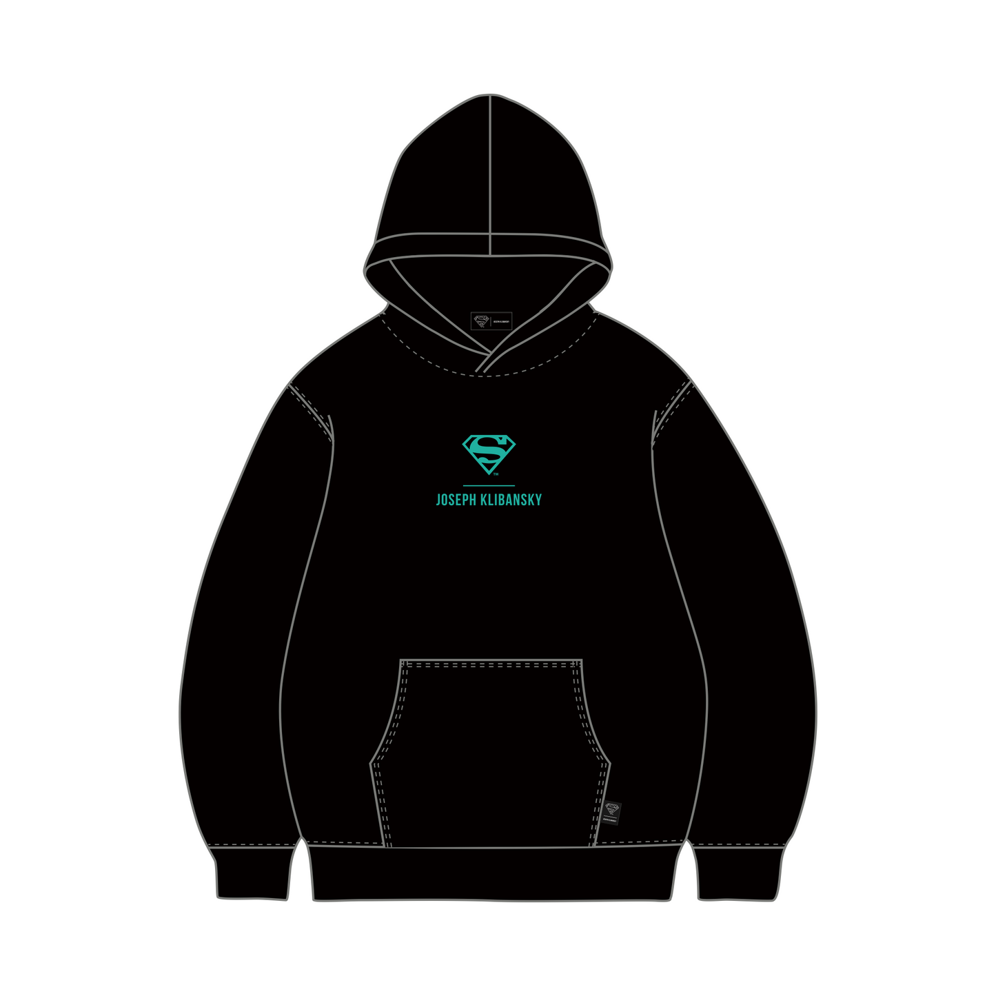 Superman Burn (Superman x Joseph Klibansky) Hoodie Black