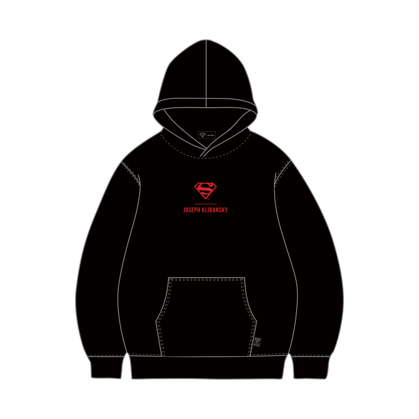 Superman Hero of Tomorrow (Superman x Joseph Klibansky) Hoodie Black