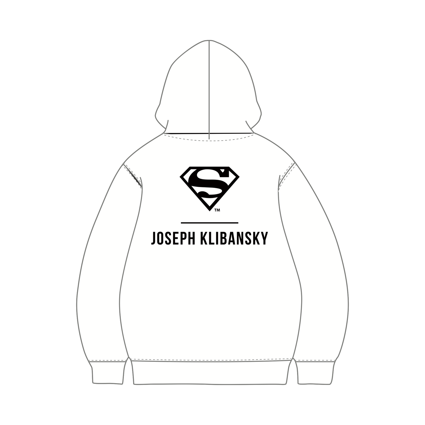 Lockup Logo (Superman x Joseph Klibansky) Hoodie White