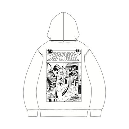 Supergirl Kiss (Superman x Joseph Klibansky) Hoodie White