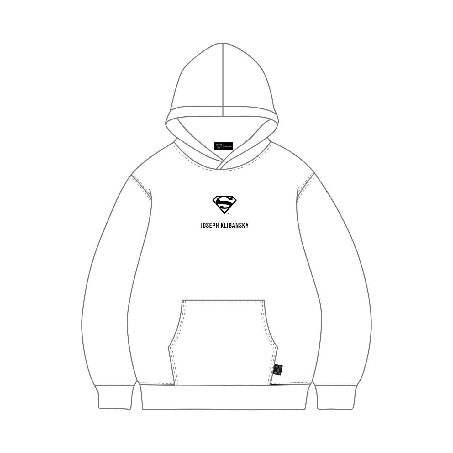 Supergirl Kiss (Superman x Joseph Klibansky) Hoodie White