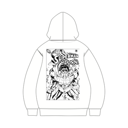 Superman Burn (Superman x Joseph Klibansky) Hoodie White