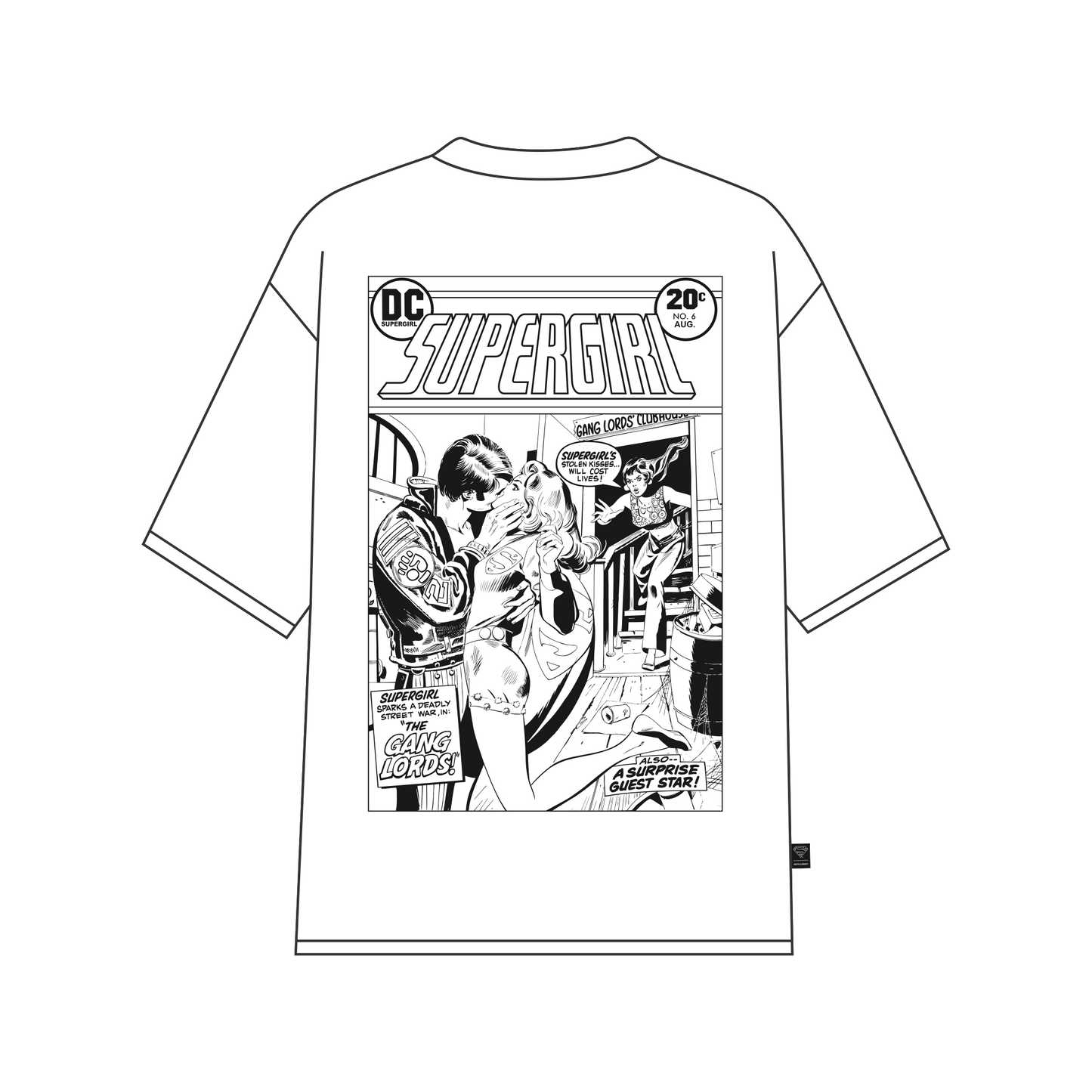 Supergirl Kiss (Superman x Joseph Klibansky) T-Shirt White