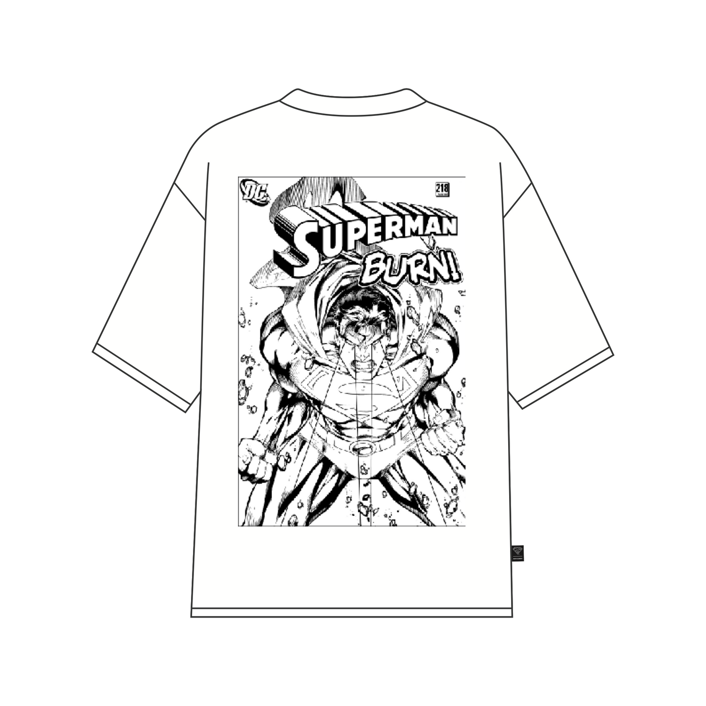 Superman Burn (Superman x Joseph Klibansky) T-Shirt White