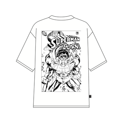Superman Burn (Superman x Joseph Klibansky) T-Shirt White