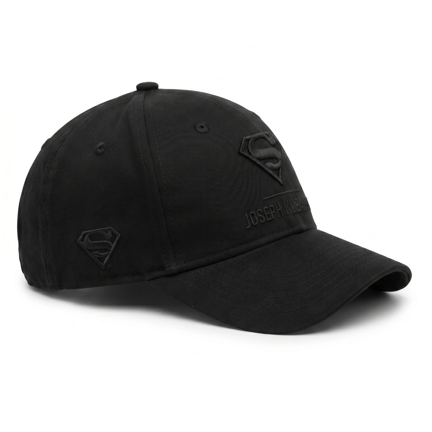Black Baseball Cap Lockup Logo (Superman x Joseph Klibansky)