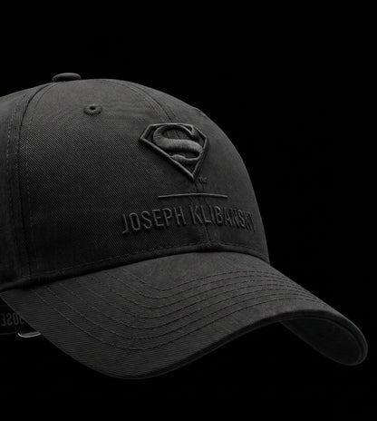 Black Baseball Cap Lockup Logo (Superman x Joseph Klibansky)