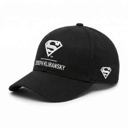 Black Baseball Cap Lockup Logo (Superman x Joseph Klibansky)